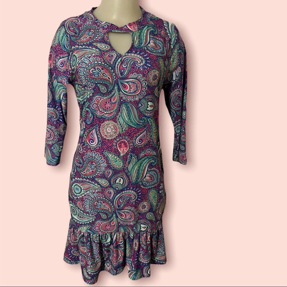 Simply Southern Paisley Dress Small